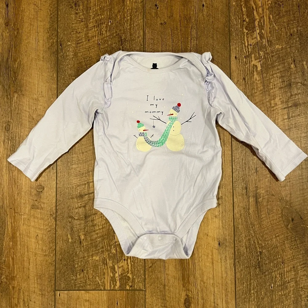 Set of Two Baby Gap Long Sleeve Onesies, 18-24 months